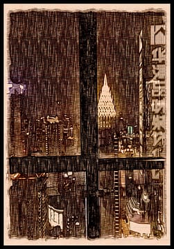 Chongqing City Nighttime Skyline