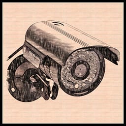 Generic CCTV camera with border