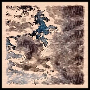 Clouds in Sky with Border