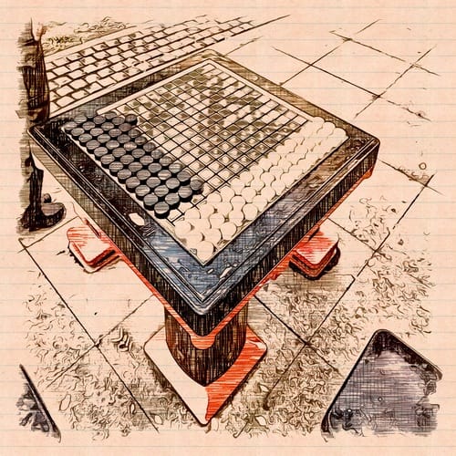 Go Board in Chinese Park