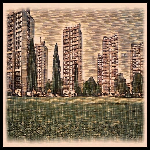 Tower Blocks With Border - CamZhu