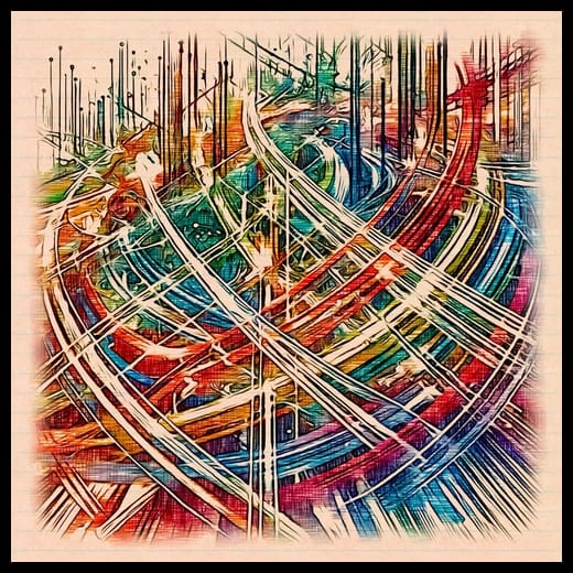 Abstract anger image with border - CamZhu