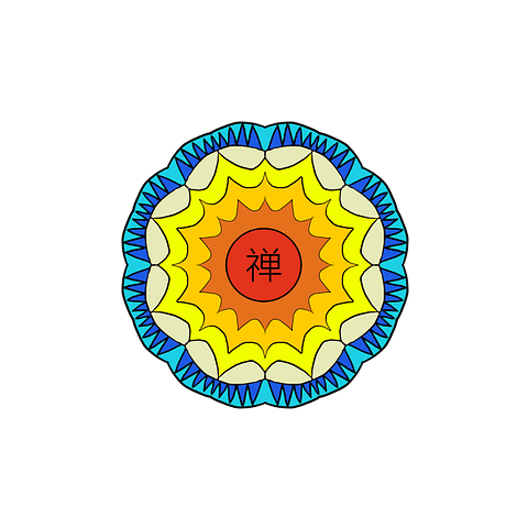 Chan Symbol Colour Flower