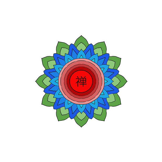 Three Colour Flower Mandala