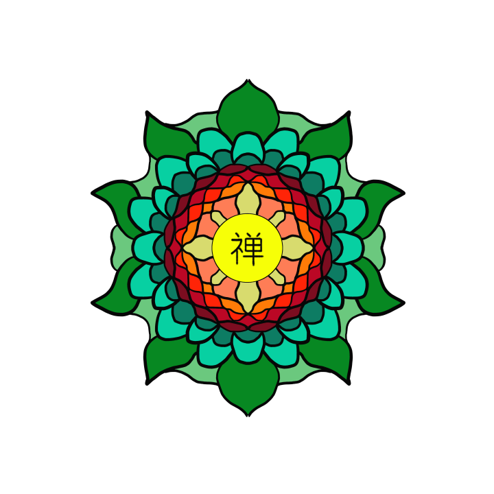 Chan Symbol Leaves Flower